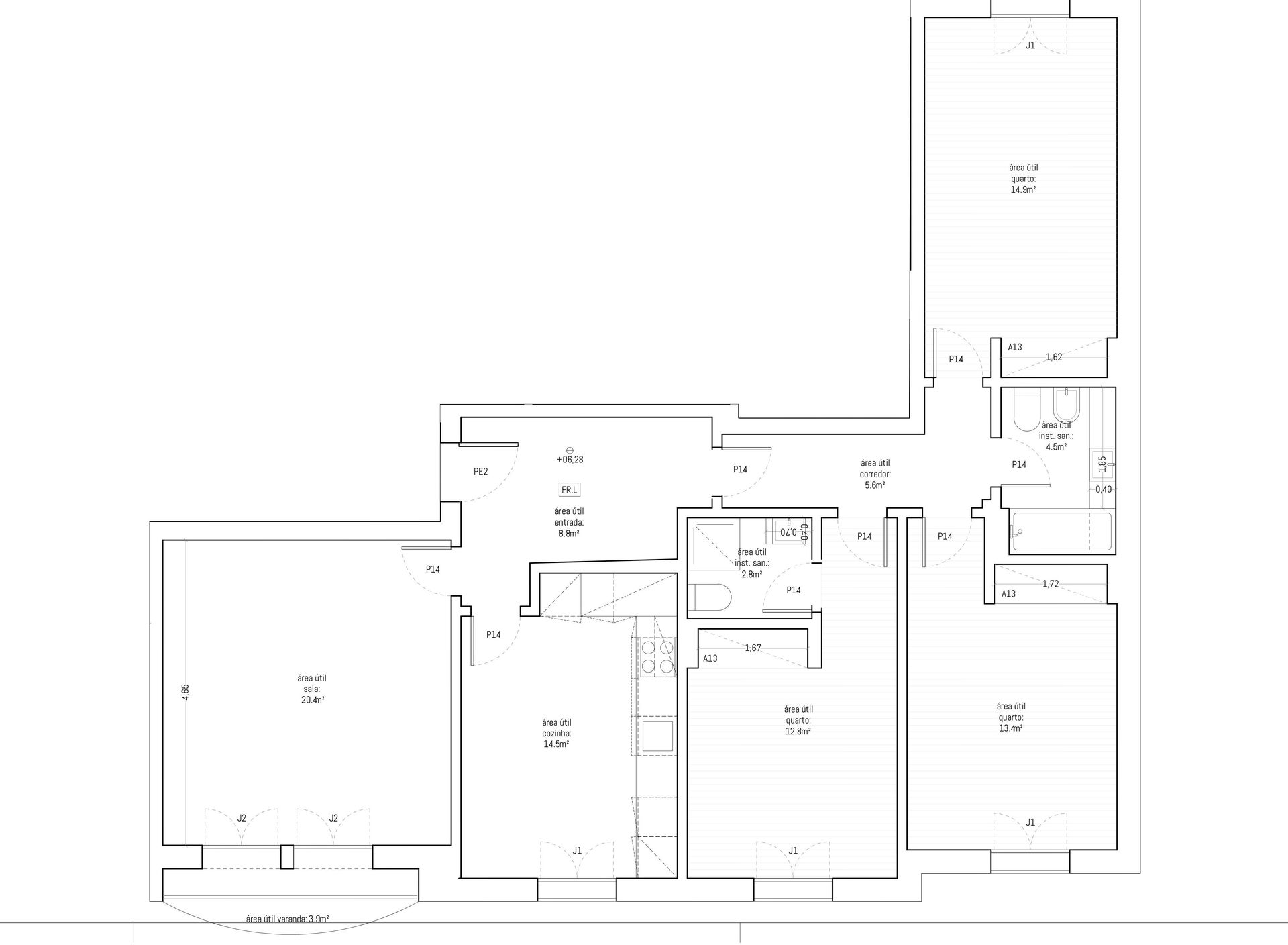 Wohnung 3 Schlafzimmer
